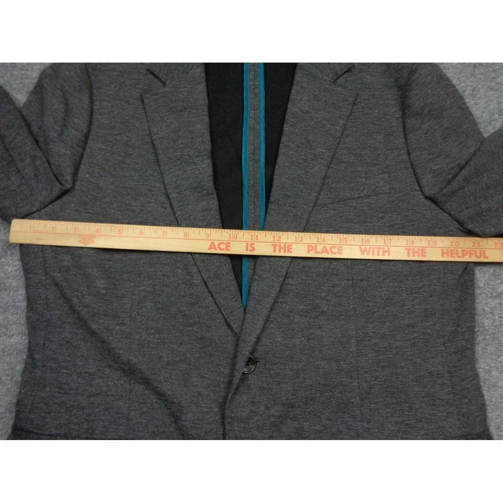 Bonobos Blazer Mens 42R Gray Lanificio Fortex Cotton Sport Coat Slim Fit Jacket